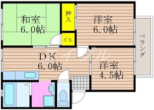 パナコーポＢの物件間取画像